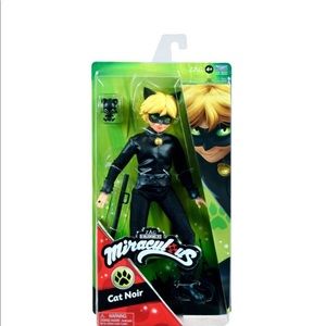 Miraculous Cat Noir Doll Action Figure with Kwami Plagg and Accessories 5002